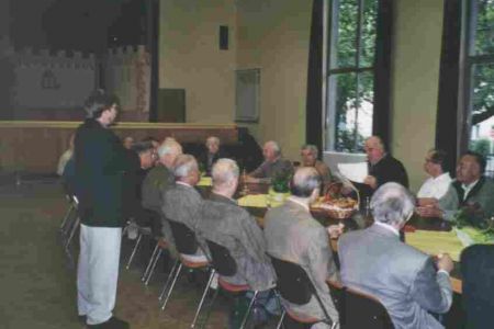 Sektempfang in der Aula